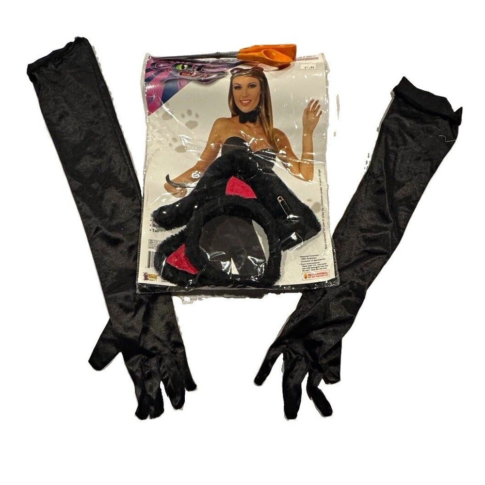Forum Novelties Cat Accessory Set Ears Bowtie Tail Gloves #25517
